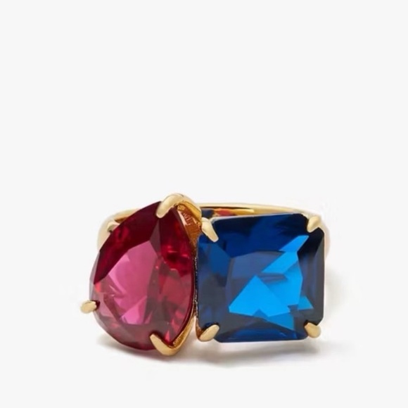 $98 Kate Spade Showtime Ring blue - Picture 1 of 7